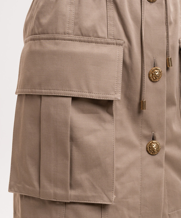 Balmain Бежевое платье GF0R7480CG65 изображение 5