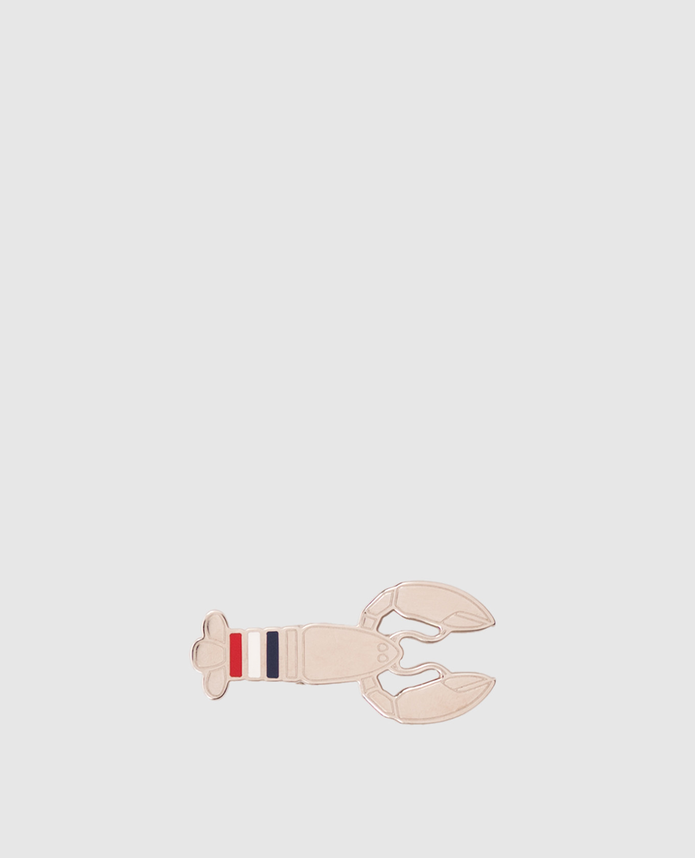 Зажим серебристый для галстука Lobster