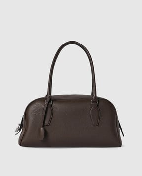 The Row Коричнева шкіряна сумка-тоут India W1936L129