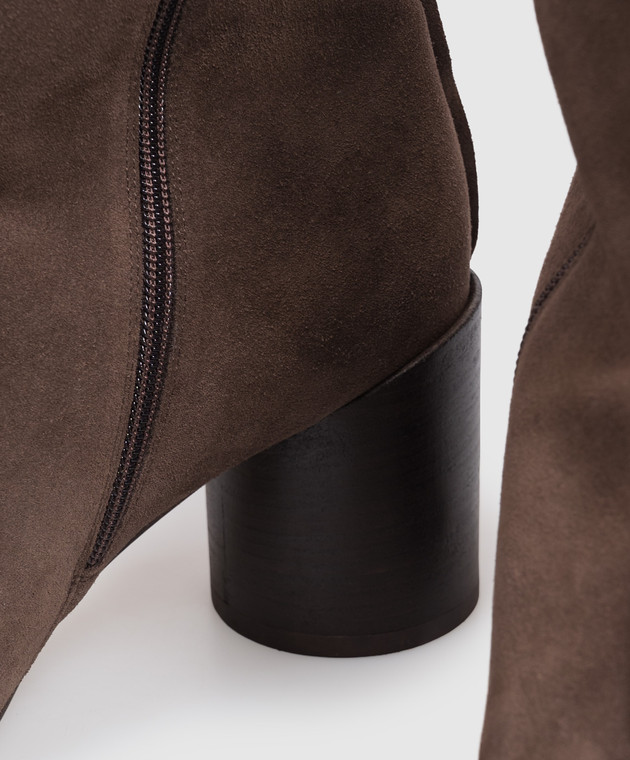 Maison Margiela MM6 Коричневі замшеві ботильйони S59WU0276P6385 зображення 5
