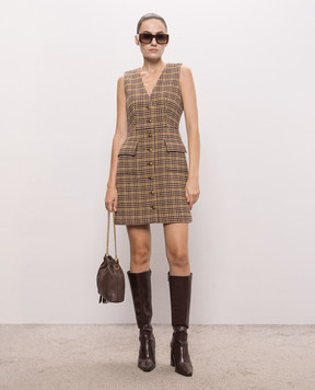 Twinset Платье мини с шерстью в узор 262LI2BEE