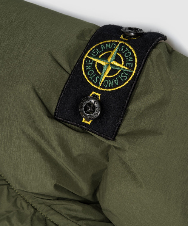Stone Island Детская зеленая пуховая куртка L2S164100004S00281012 изображение 3