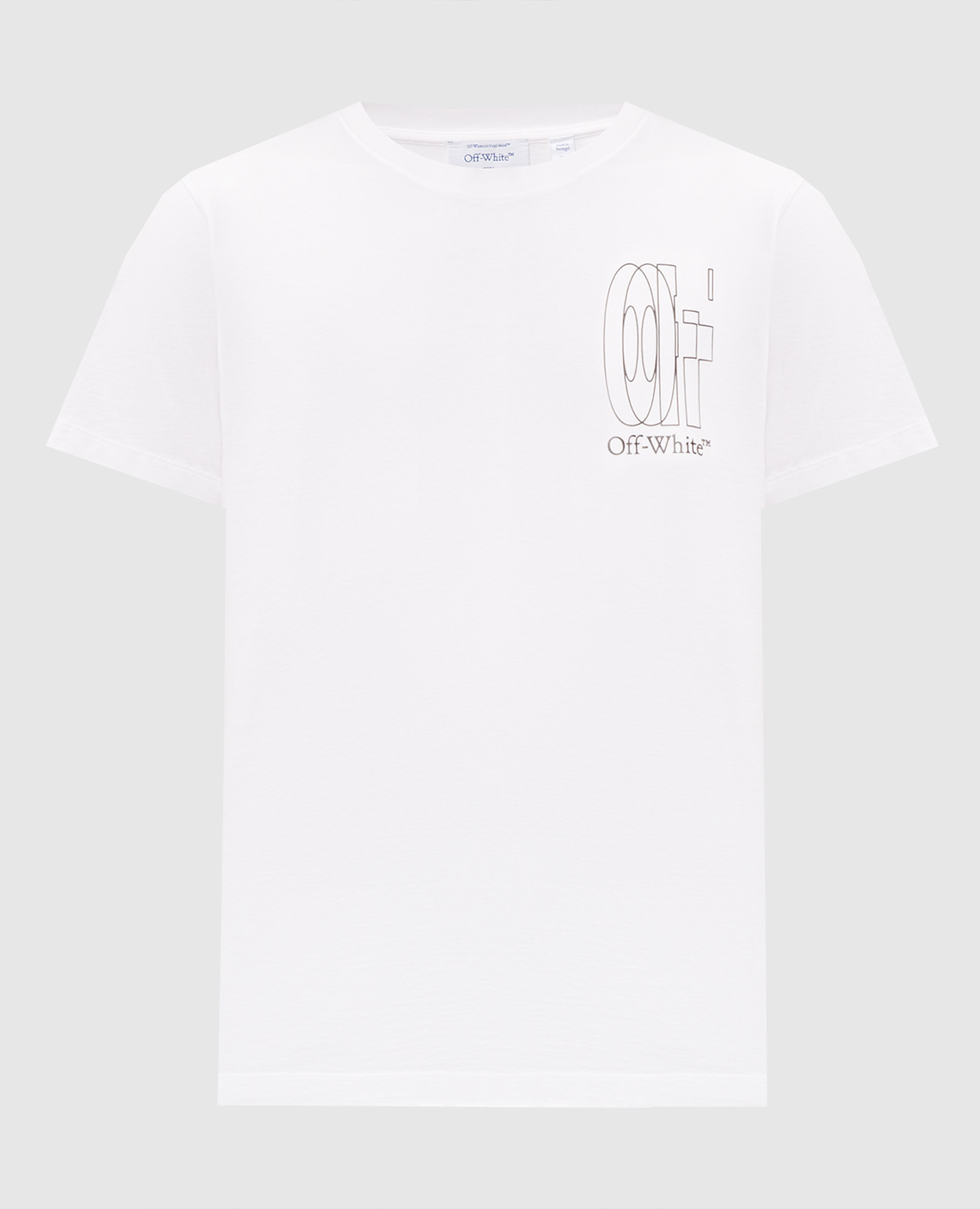 Белая футболка с принтом эмблемы Double Arrow