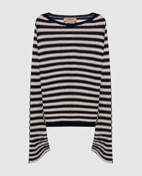 Twinset Свитер в полоску с эффектом изнанки 261TP3221
