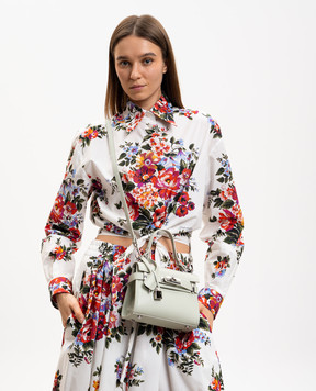 Gianni Notaro Зелена шкіряна сумка Dollaro 098DOLLARONIKEL