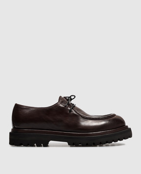 Officine Creative Коричневі шкіряні дербі Wisal DD WISALDD125TOTTO