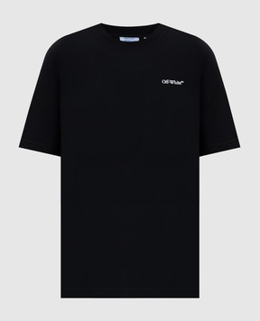 Off-White Чорна футболка Half Arrow 2AA13FS26JER001