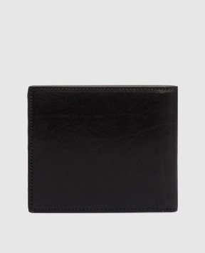 Dolce&Gabbana Черный кожаный портмоне с логотипом DG BP1321AU994