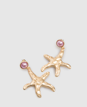 Oceanus Золотые серьги TIDAL STAR TIDALSTAR