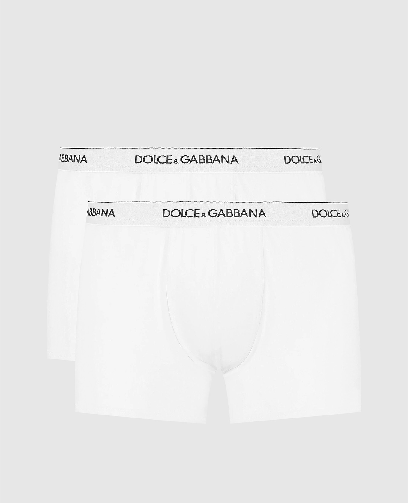 Набор белых трусов с логотипом узором