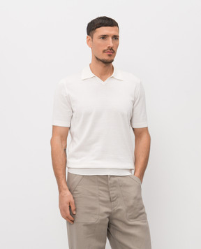 Brunello Cucinelli Поло цвета айвори M29800145