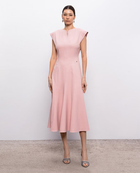 Nissa Розовое платье миди RZ16445