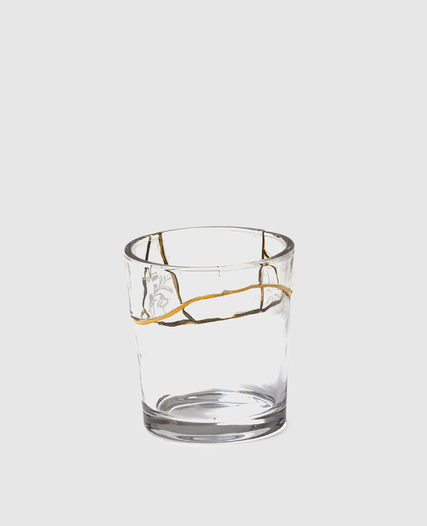 Стакан Kintsugi с позолотой