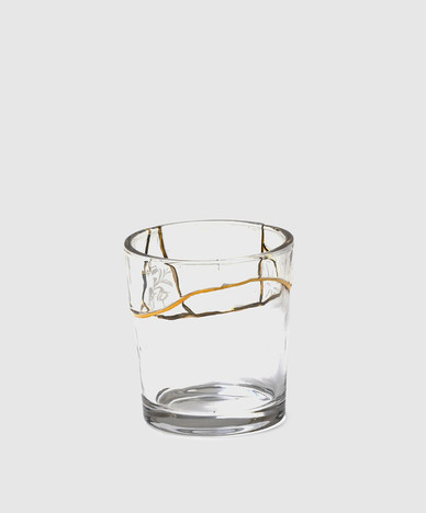 Стакан Kintsugi с позолотой