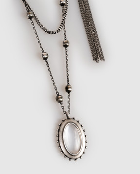 Ann Demeulemeester Серебристые бусы-цепочка с подвесками B0014102OT018