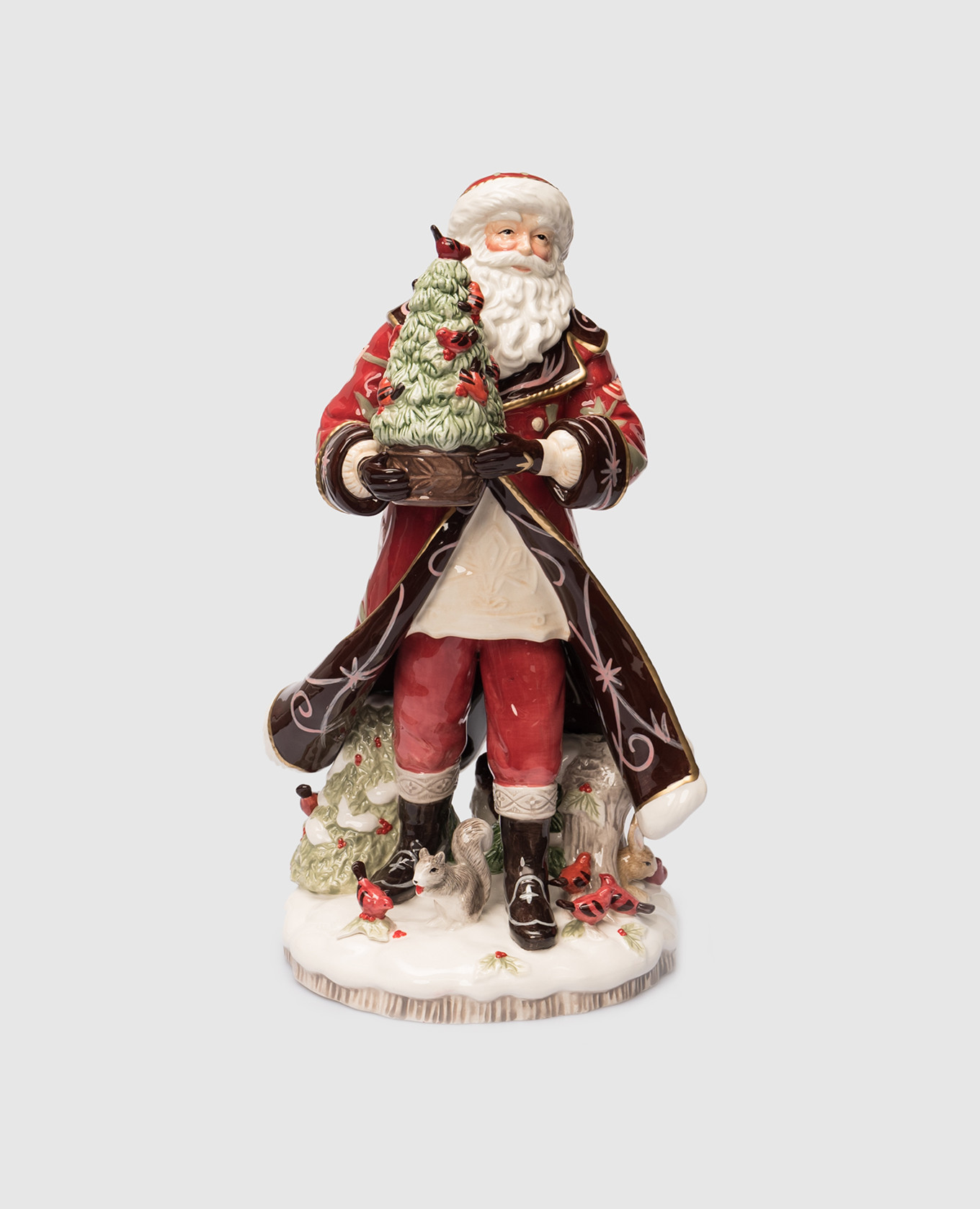 

Праздничная керамическая статуэтка Санта, Разноцветный, Декор