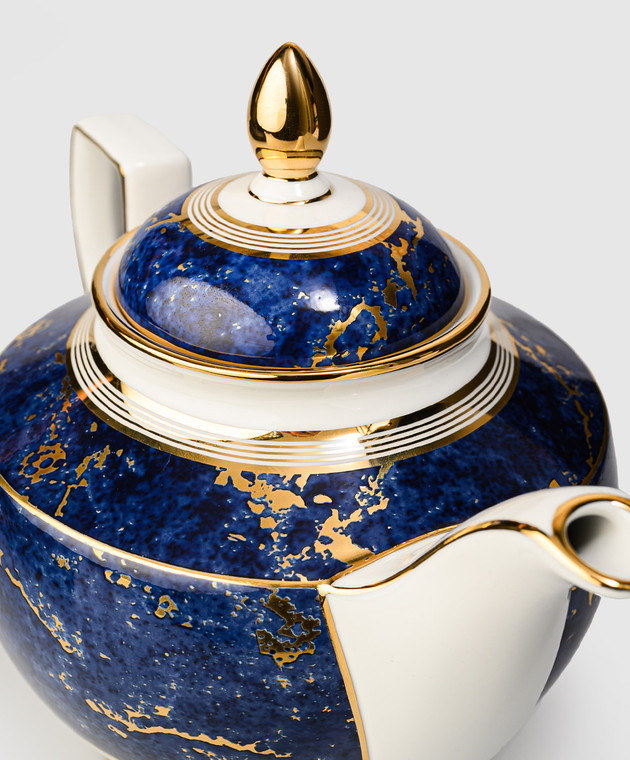 Stefano Ricci Синий фарфоровый чайник OCT001LAPIS2 изображение 3