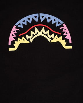 Sprayground Дитяча чорна футболка з принтом SPY900