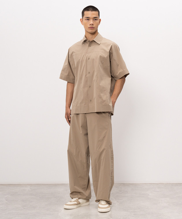 Alexander Wang Бежева сорочка з перфорацією UWC3261912 зображення 2