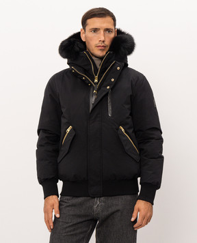 Mackage Черная пуховая куртка Dixon с мехом лисы DIXONBXZ