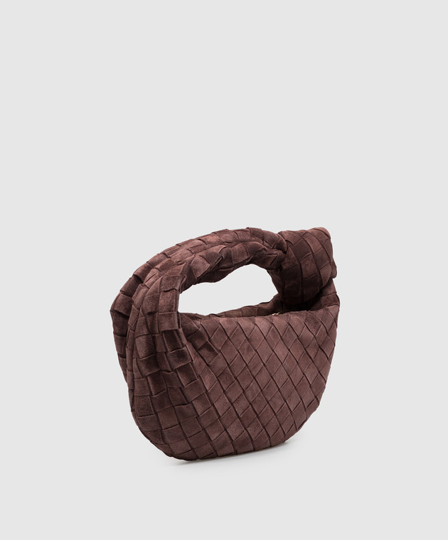 Bottega Veneta Бордовая замшевая сумка-хобо Jodie 651876V5ZZ0 изображение 3