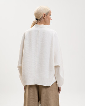 BOBOUTIC Белая куртка с леном 5058