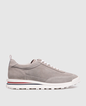 Thom Browne Сірі замшеві кросівки MFE018BL0037