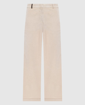 Peserico Бежевые вельветовые штаны P04835T303642