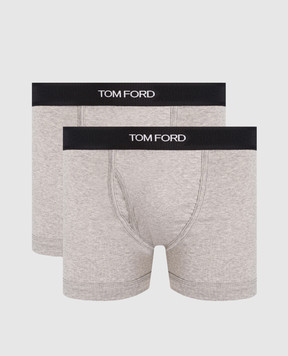 Tom Ford Набір сірих меланжевих трусів-боксерів T4XC31040