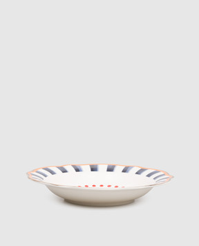 Baci Milano Біла порцелянова тарілка для супа Dolce Vita PLA2DOL01