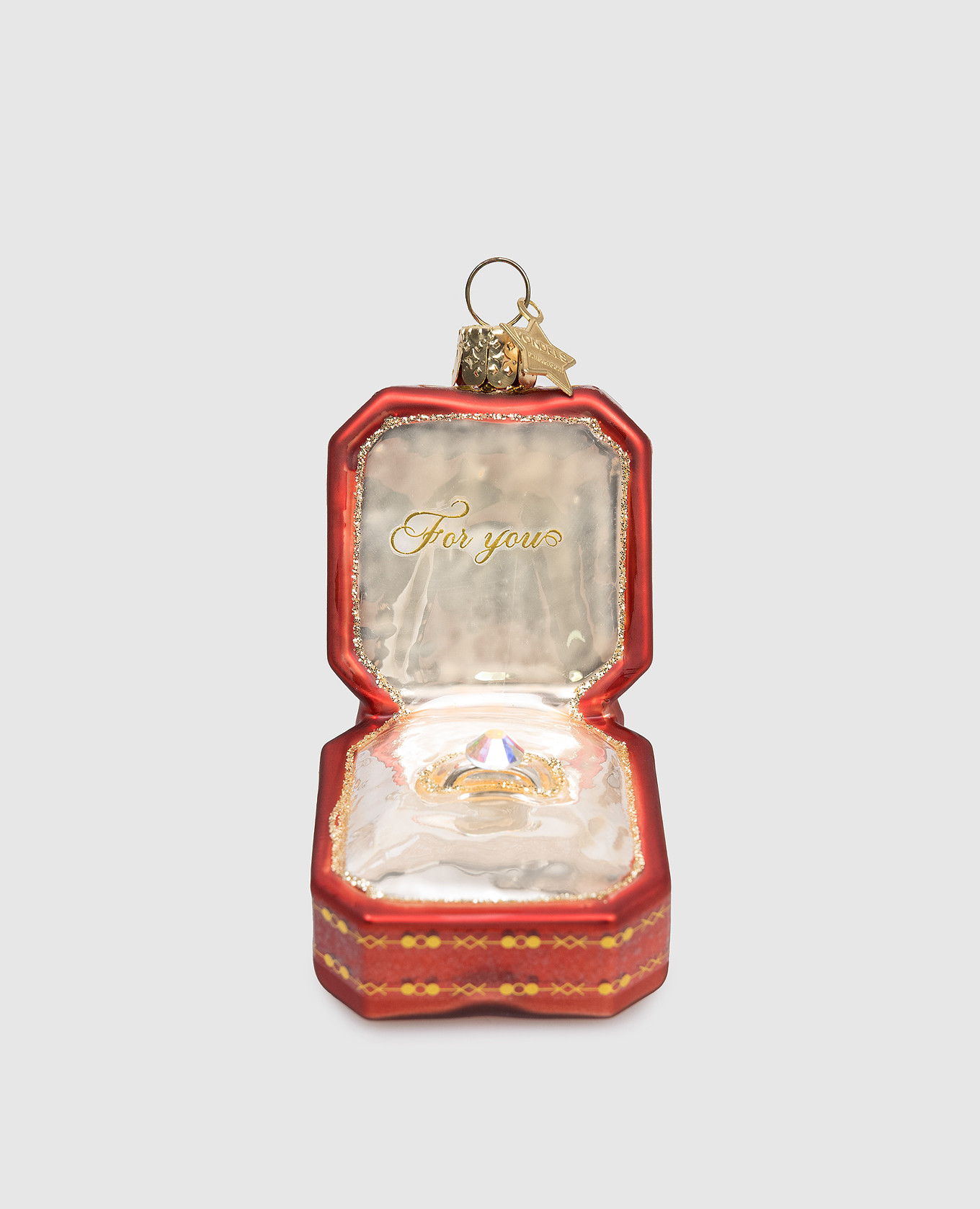 

Елочная игрушка Ring Box, Красный, Декор