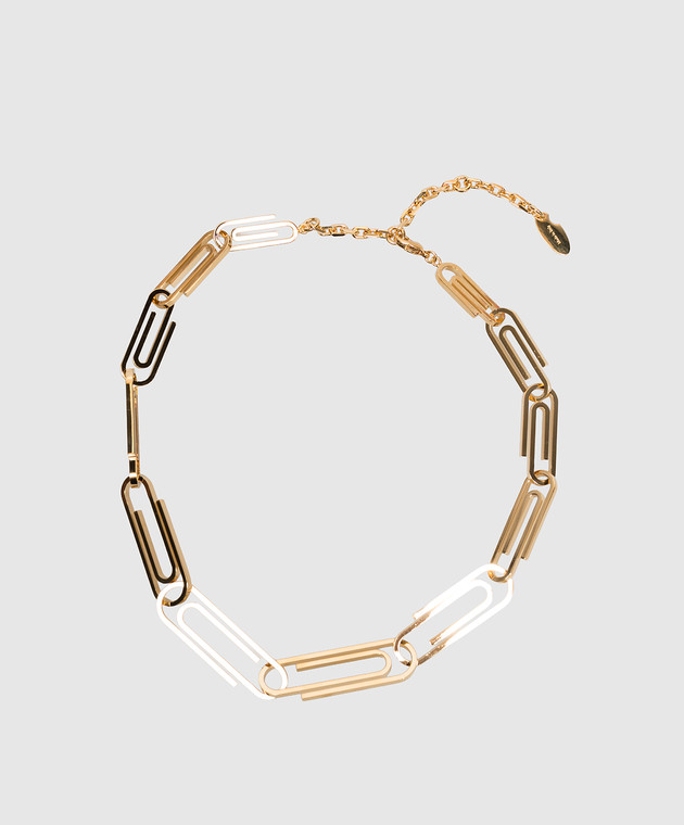 Off-White колье Paperclip OWOB147S26MET001
