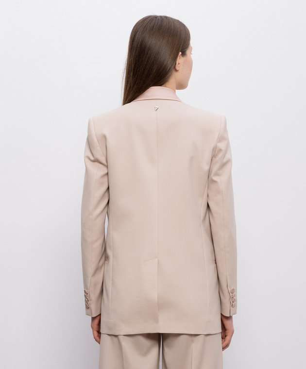 Dondup Рожевий двобортний жакет з вовною DJ745WFH188DXXXC зображення 4