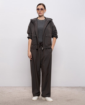 Peserico Серая футболка с люрексом A06840J002351