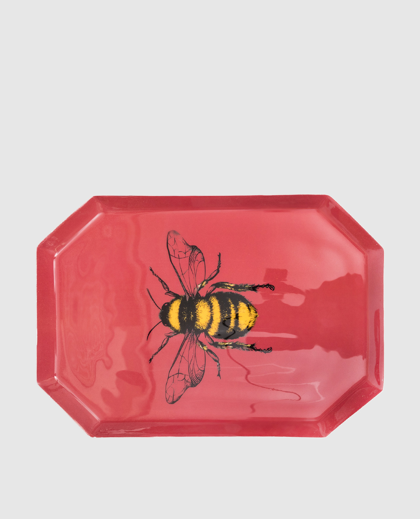 

Декорвативный розовый поднос Bee, Декор