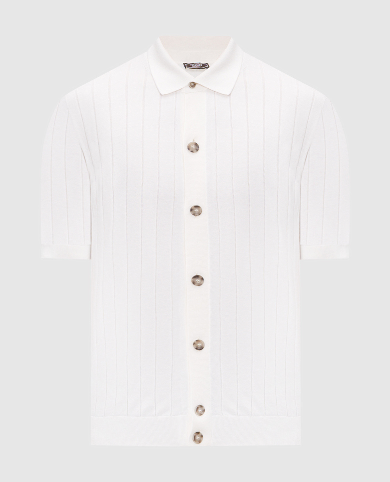 Рубашка цветная айвори с шелком