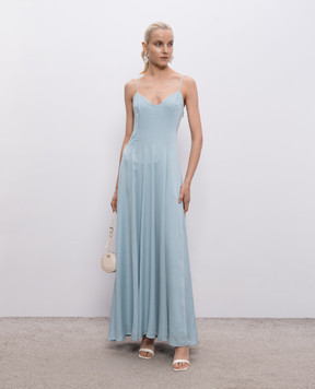 Twinset Блакитна сукня максі 261TT2501