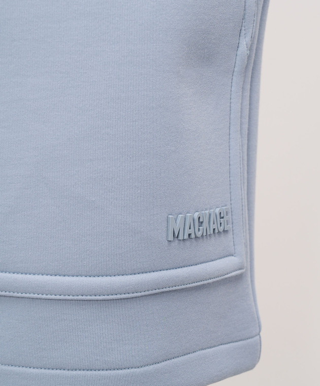 Mackage Блакитні шорти Elwood з фактурним логотипом ELWOODR зображення 5