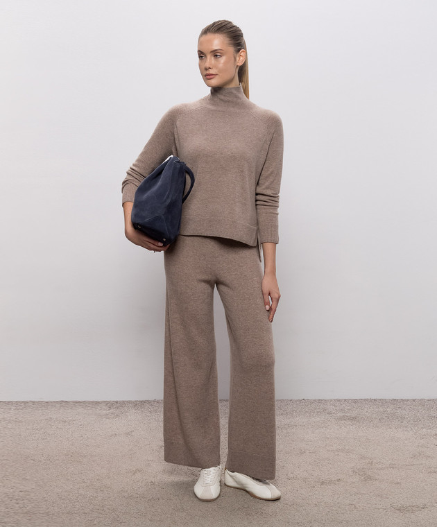 Max Mara Weekend Бежеві штани ZINCO з вовни і кашеміру WKDZINCO зображення 2