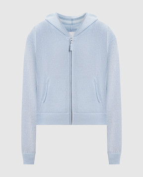 Allude Голубая спортивная куртка из шерсти и кашемира 26217700