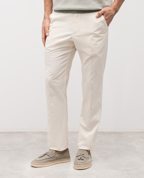 Brett Johnson Белые брюки с эмблемой SS26P59BSICIVO