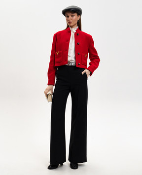 Valentino Красная куртка из шерсти и шелка 8B3CJ5C55KJ