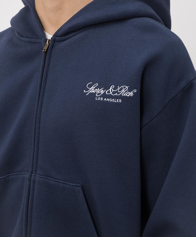 Sporty & Rich Синий спортивный костюм с вышивкой логотипа ST09476269BL106PA07176 изображение 5