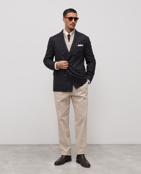 Brunello Cucinelli Бежевые брюки M237UE1950