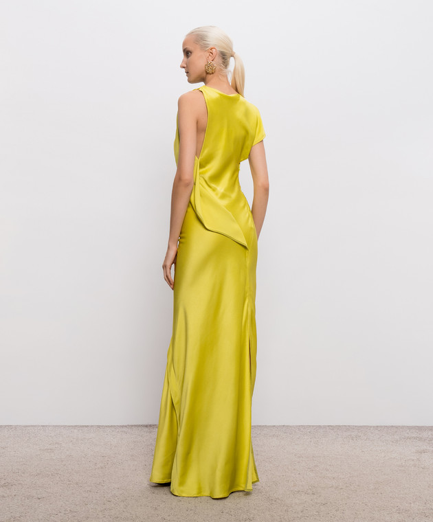 Victoria Beckham Желтое платье макси Kyra 1326WDR007465A изображение 3