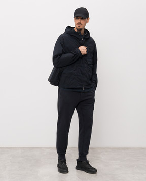 Stone Island Синяя футболка с фактурным принтом L1S152100001S0284