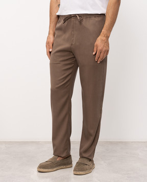 Canali Коричневі штани AE05574U97003