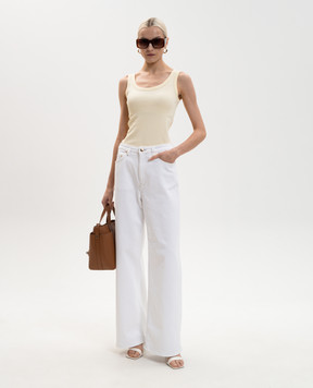 Fabiana Filippi Жовта майка з ланцюжком JED266F602L896