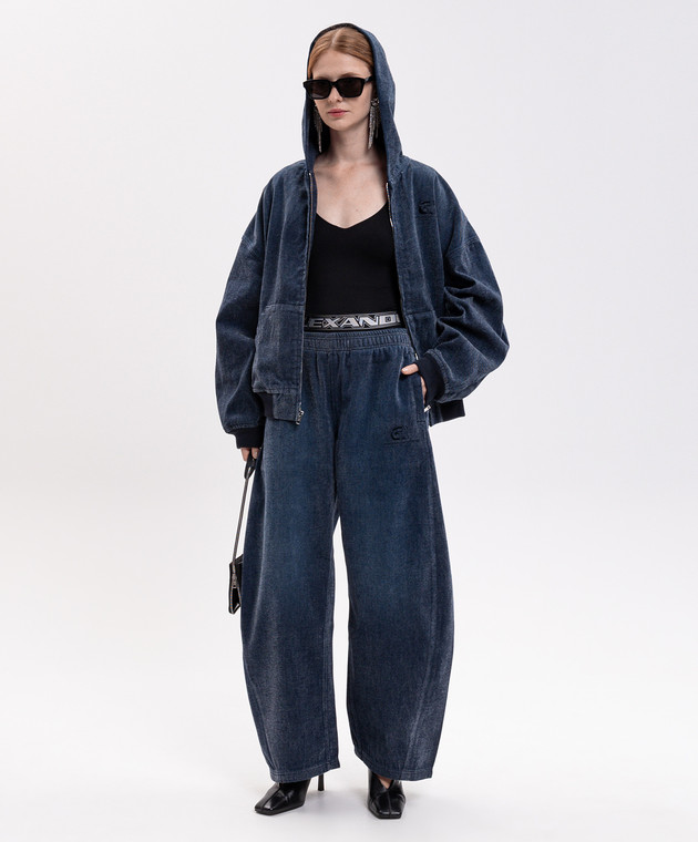 Alexander Wang Синяя джинсовая спортивная куртка UDC4262301 изображение 2
