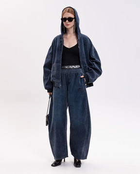 Alexander Wang Синие джинсы с эффектом наложения слоев UDC4264300